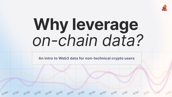 Why leverage blockchain data?