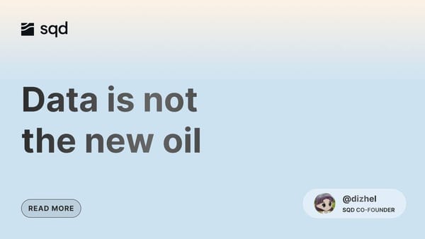 Data is not the new oil