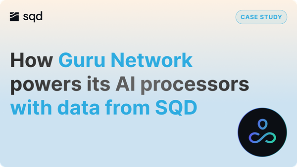 Case Study: How Guru Network powers its AI processors with data from SQD